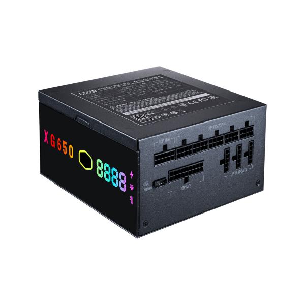 Cooler master mpg-6501-afbap-xeu xg650 platine plus, 650w, atx, >92%, 135 mm, < 25 dBA, 4x PCIe 6+2