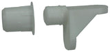 Mack 1017029 - 10 plankdragers met huls wit | 5 stuks