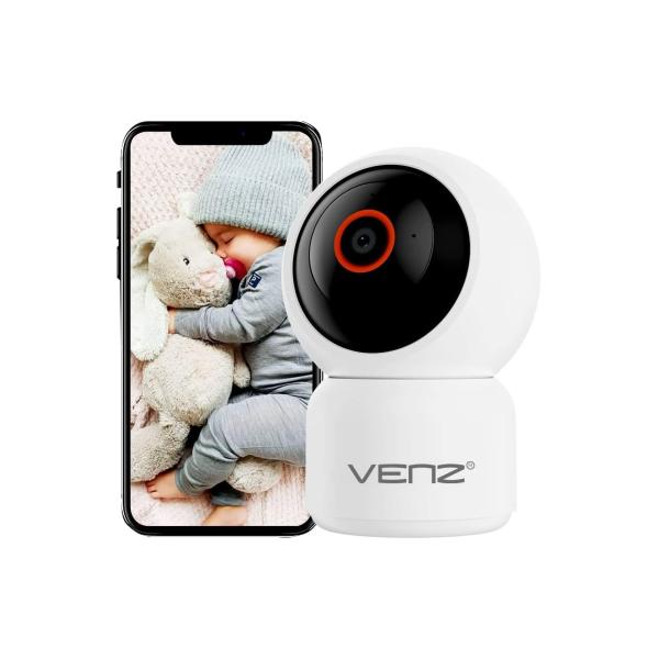 Woox r4259 venz by r4259pt caméra hd intérieure rotative à 360 degrés