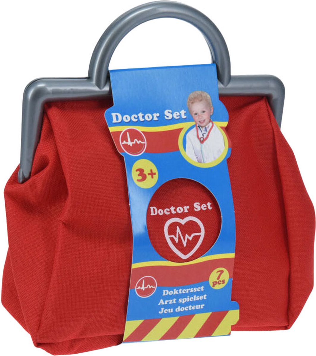 Ensemble de jeu de docteur avec sac, 7 pièces.