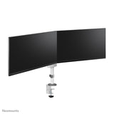 Neomounts ds60-425wh2 support de bureau, 2x 27 pouces 8kg, inclinable et pivotant, 100x100 mm, blanc