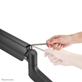 Neomounts ds70plus-450bl1 support de bureau pour bras de moniteur à mouvement complet, 17 - 42, 18 kg, 100x100 mm, noir
