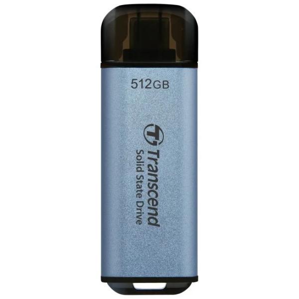 Transcend ts2tesd300c esd300c SSD externe, 2 to, USB type-c, 10 Gbps, 1050 950 mo s, bleu