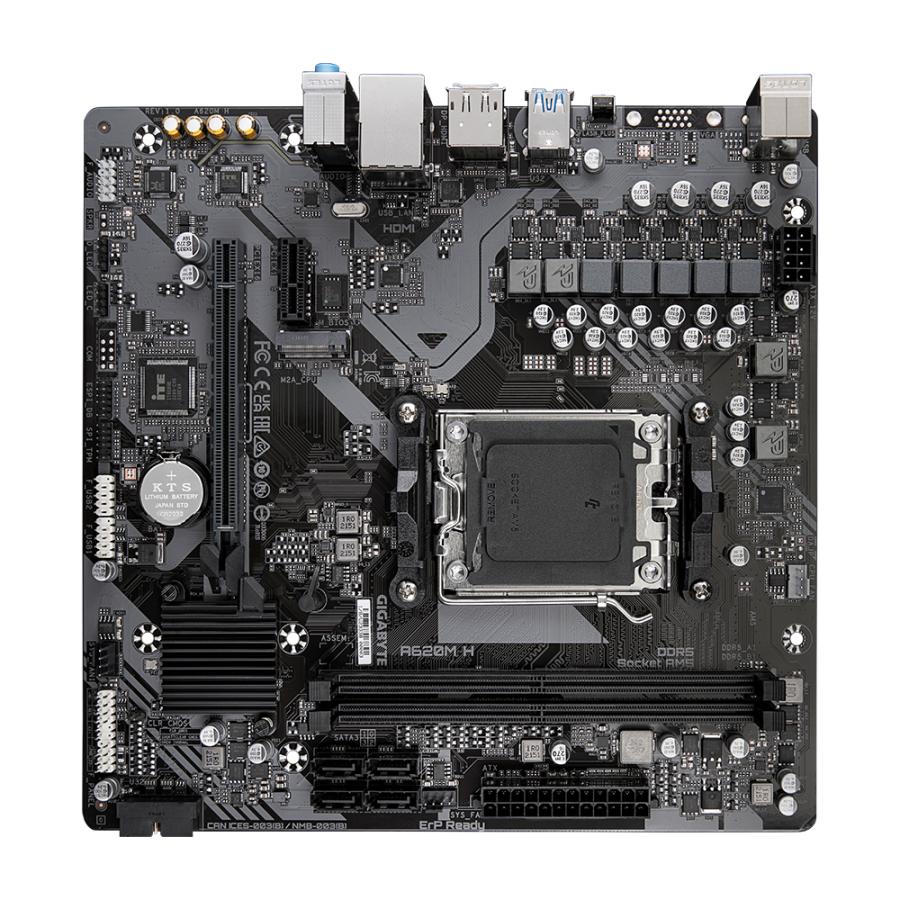 Gigabyte a620m h, matx, amd am5, a620, ddr5, 96 go, USB 3.2 gen 1, m.2, gbe lan