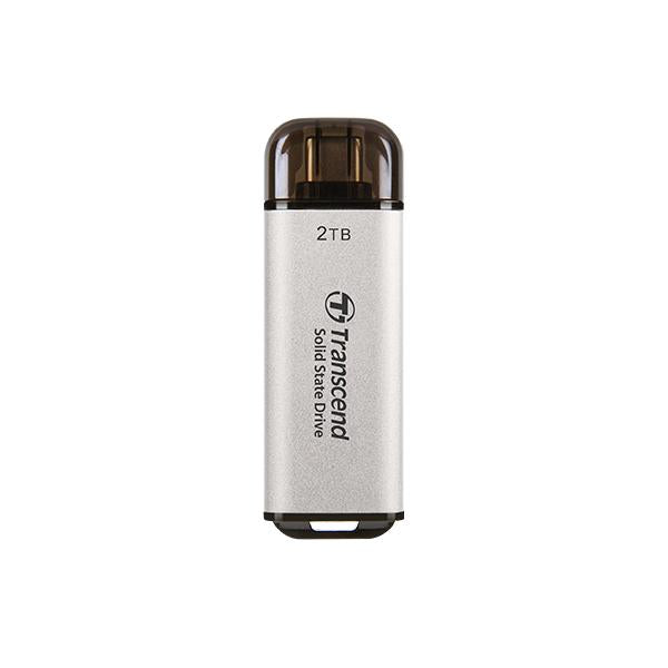 Transcend ts512gesd300s esd300s SSD externe, 512 go, USB type-c, 10 Gbps, 1050 950 mo s, argent