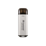 Transcend ts512gesd300s esd300s SSD externe, 512 go, USB type-c, 10 Gbps, 1050 950 mo s, argent