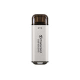 Transcend ts1tesd300s esd300s SSD externe, 1 to, USB type-c, 10 Gbps, 1050 950 mo s, argent