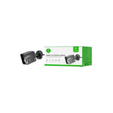 Caméra de sécurité extérieure Woox R3568, 3 MP, 2K, vision nocturne IR, audio bidirectionnel, IP65 résistant aux intempéries, blanc