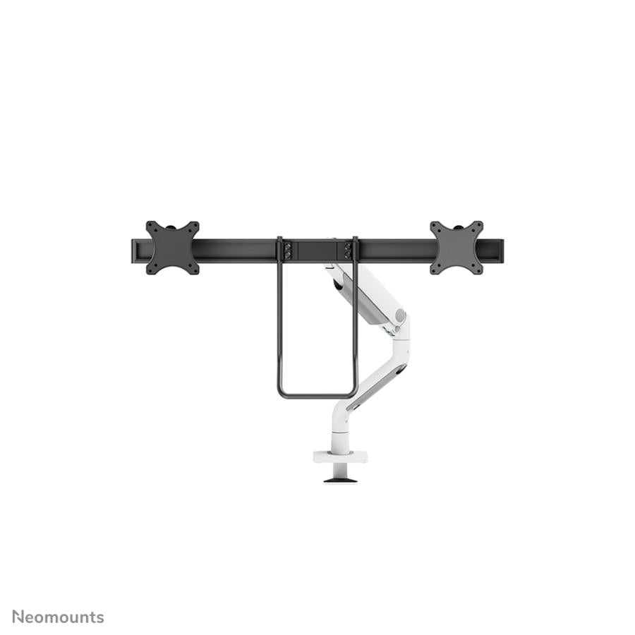 Neomounts ds75s-950wh2 support de bureau orientable, 2x 17 - 27, 8 kg, 100x100 mm, noir