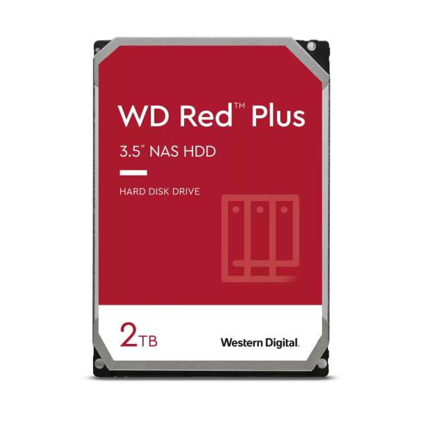 Western digital western digital wd20efpx red plus hdd, 2 tb, 3.5 , sata3, 5400 rpm, 256 mb, 175 mb s