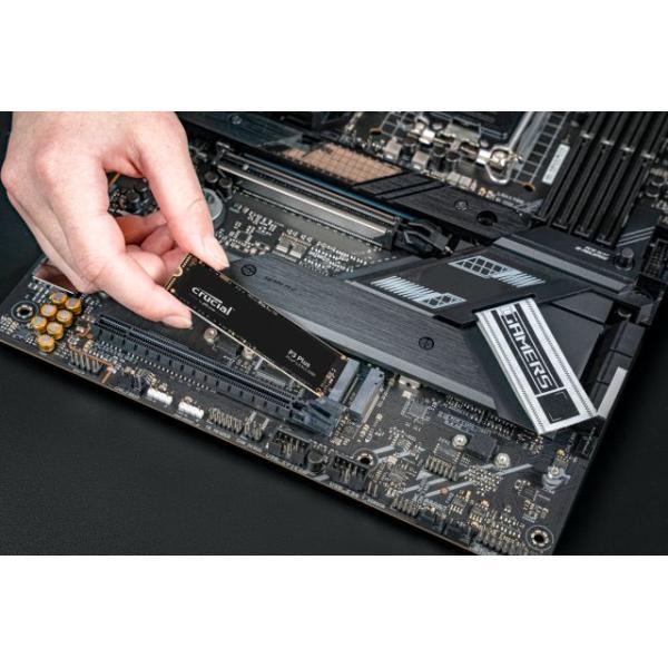 Crucial ct500p3pssd8 ct500p3ps p3 plus ssd, 500 Go, m.2 pcie nvme, 3d nand, 4700 1900 mo s