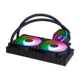 Cooler master mlx-d24m-a25pz-rw masterliquid 240 atmos argb, 4 broches, 2x 120mm, 690-2500 tr/min
