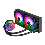 Cooler master mlx-d24m-a25pz-rw masterliquid 240 atmos argb, 4 broches, 2x 120mm, 690-2500 tr/min