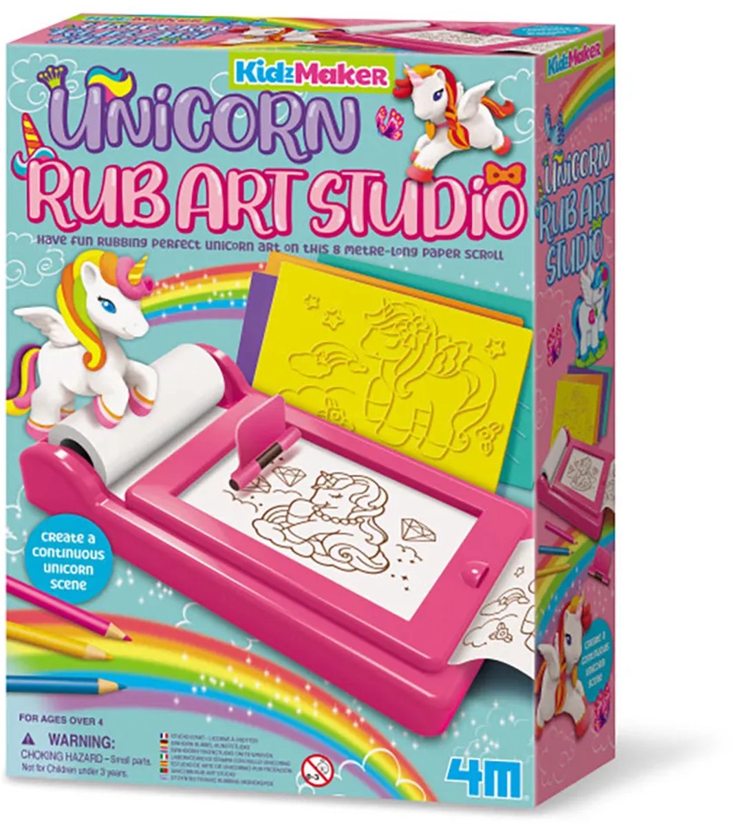 4m crafts - studio d'art licorne - jouets créatifs - 8 modèles - kit d'art kidzmaker - 5 ans