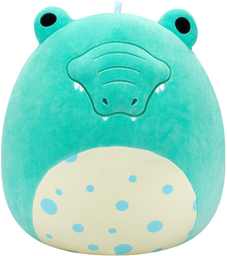 Peluche peluche Squishmallows - alligator tortuga bleu-vert, 40cm