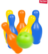 Jeu de quilles Toi-toys coloré, 7 pièces.