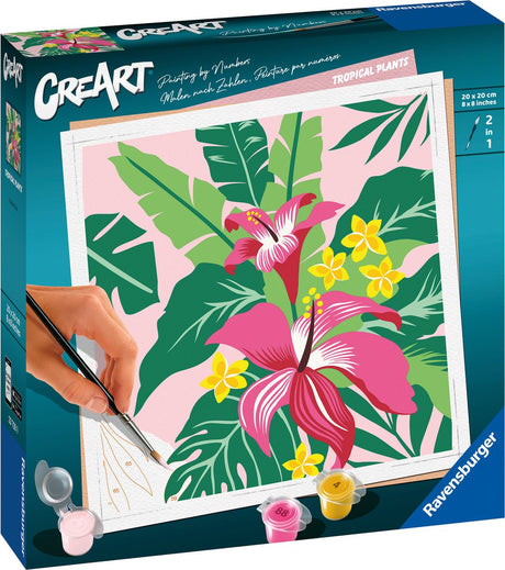 Ravensburger Creart peinture au nombre - Plantes tropicales