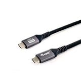 Equip 128383 câble usb 4 gen 3 c à c, m m, pd3.1 240w, 8k 60hz, 40gbps, usb c, usb4 gen 3x2, 2 m