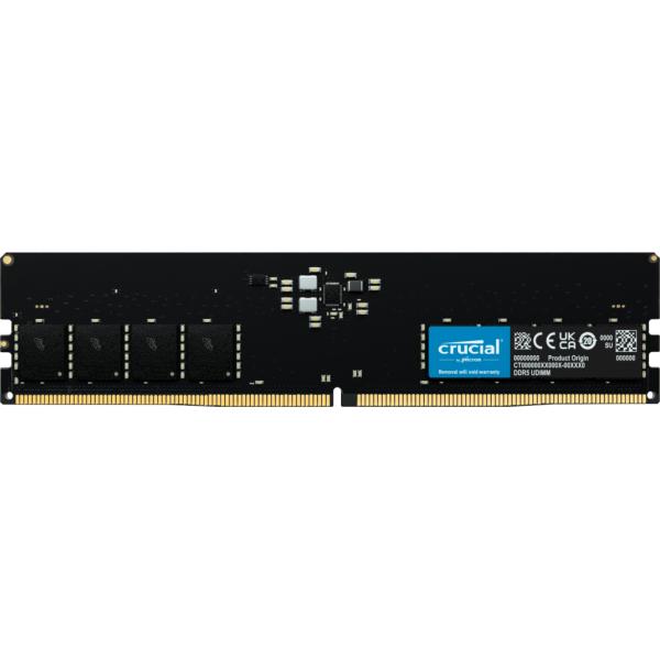 Crucial ct16g56c46u5 u-dimm, 16 go, ddr5, 5600 mhz, cl46, noir
