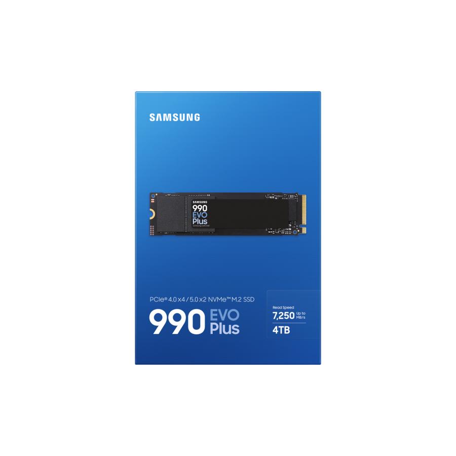 Samsung mz-v9s4t0bw mz-v9s4t0 evo 990 plus SSD, 4 to, m.2, PCIe 4.0, 7150 mo s, 1350000 IOPS, noir