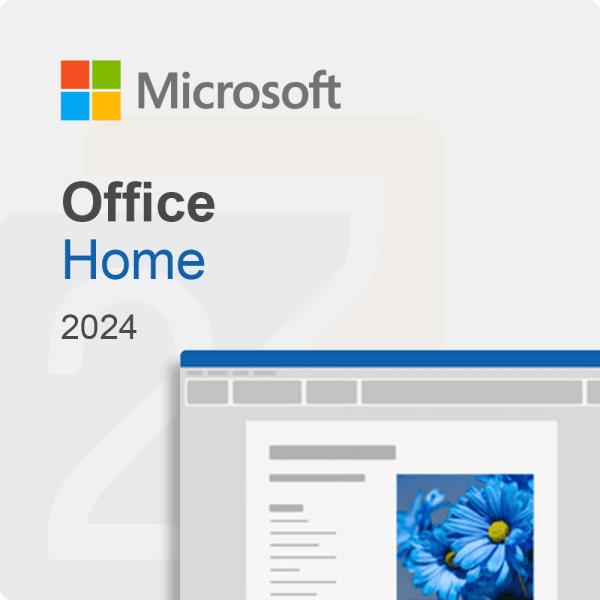 Microsoft microsft ep2-06798 office home 2024 esd, sans média, 1 utilisateur, zone euro