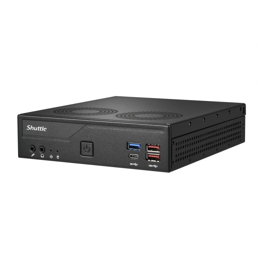 Shuttle dh770 mini PC barebone, 1,35 l, lga 1700, intel h770, ddr5-sdram, 2x LAN 2,5 g, 2x m.2, 24 7