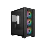 Cooler master e301-kgnn-s00 elite 301 noir argb, atx, fenêtre, usb 3.2 gen 1 type-c, 3x 120mm argb