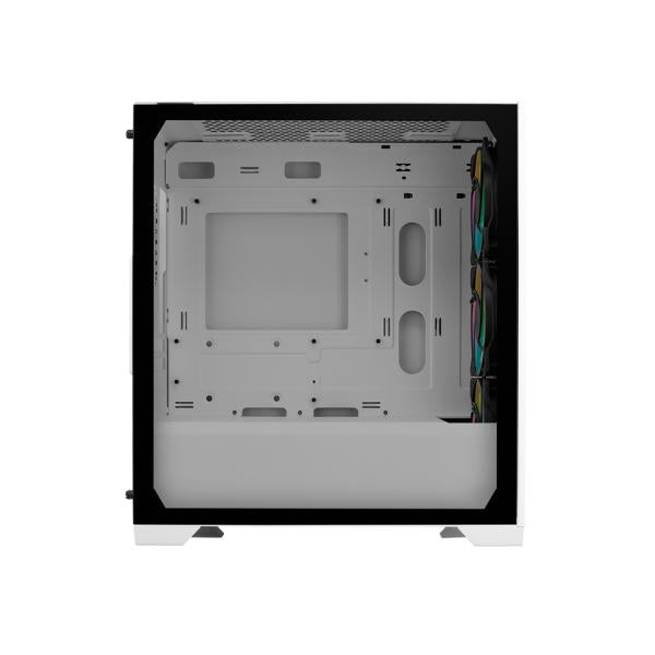 Cooler master e301-wgnn-s00 elite 301 blanc argb, atx, fenêtre, usb 3.2 gen 1 type-c, 3x 120mm argb