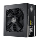 Cooler master mpe-7501-afaag-3eeu mwe gold 750 v2 atx3.1, 750w, 90% @typique, entièrement modulaire, 120mm