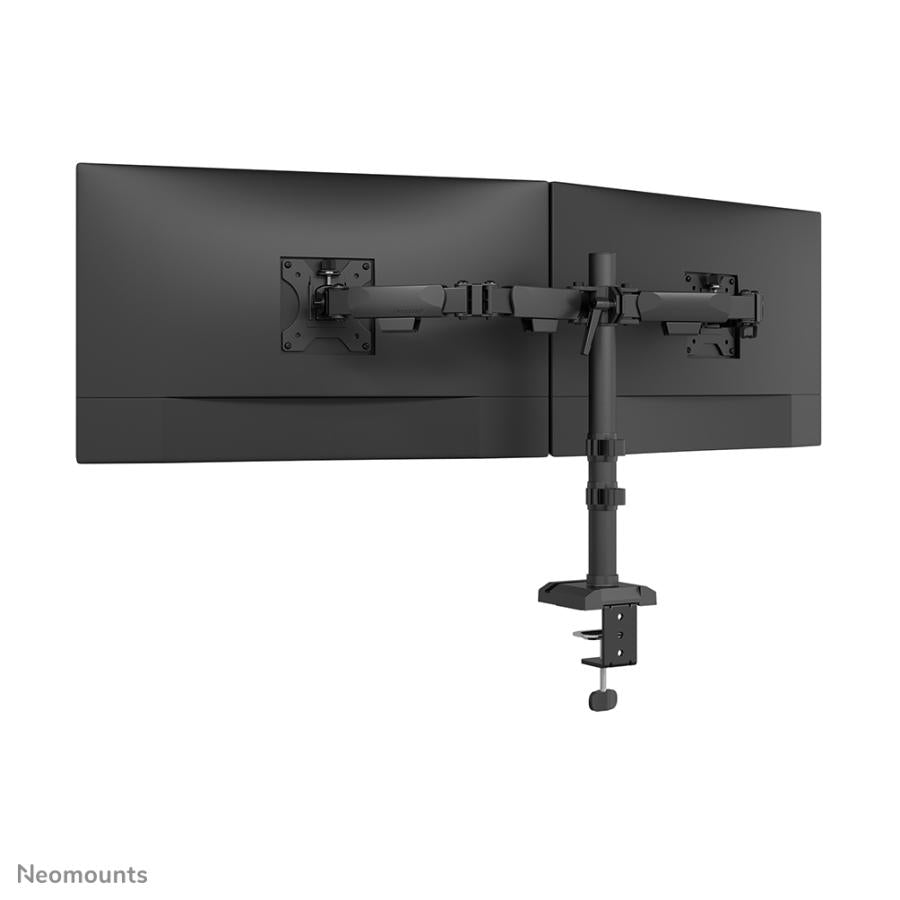 Bras pour moniteur de bureau Neomounts ds60-600bl2, passe-fil de serrage, 10 - 32, 100 x 100 mm, réglage en hauteur, noir