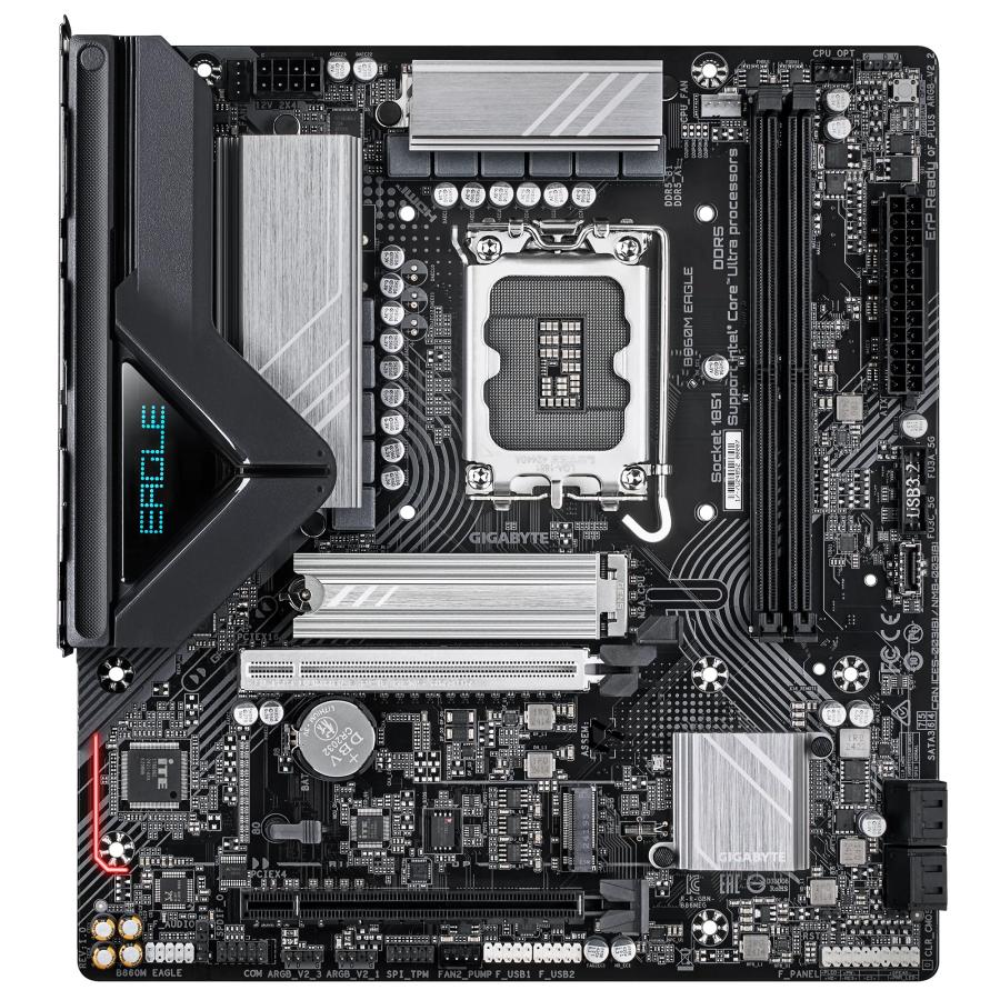 Gigabyte b860m aigle, matx, intel lga1851, b860, 2x ddr5, 2,5 gbe, usb type-c, pcie 5.0