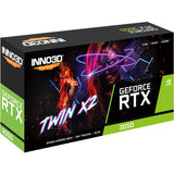 Inno3d n30502-06d6-1880va60 geforce rtx 3050, atx, 6 Go, gddr6, 96 bits, 168 Go, double ventilateur
