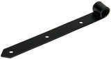 1013236 - enkel luikscharnier zwart 25 cm dia 18 mm | 6 stuks