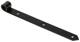 1013237 - enkel luikscharnier zwart 30 cm dia 18 mm | 6 stuks