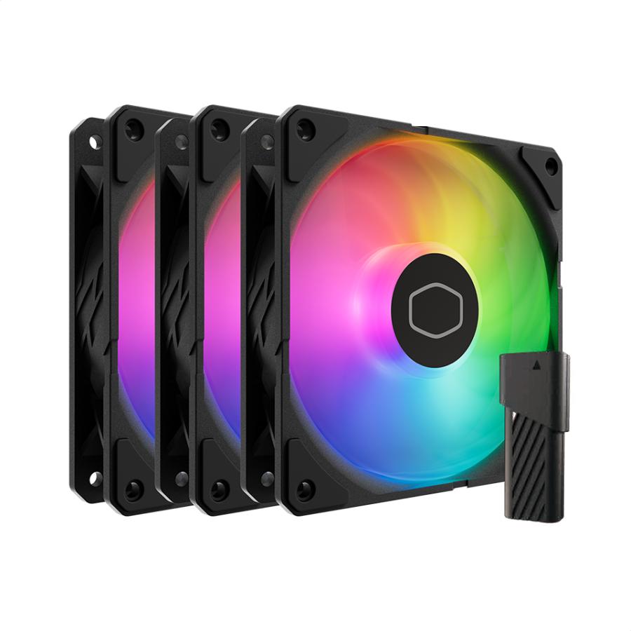 Cooler master mfx-b2dn-253p2-r2 bord faucille 120 argb 3-en-1, 3x 120mm, 690 ~ 2500 ± 10% tr/min