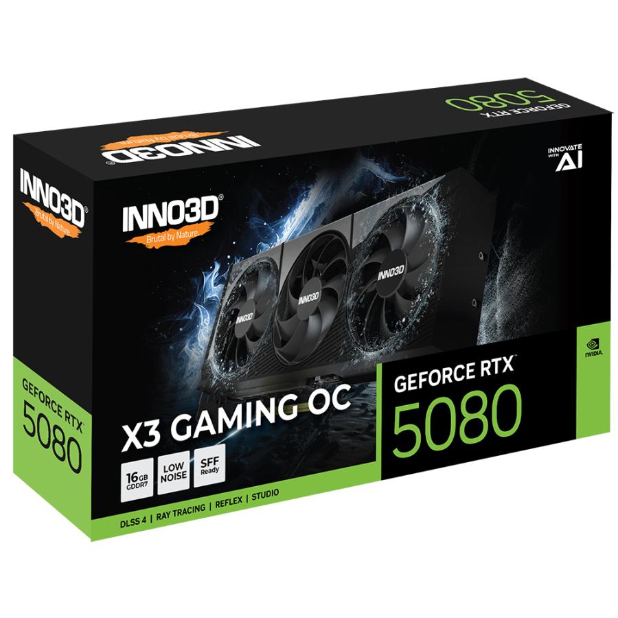 Inno3d g50803-16d7x-17603930 rtx 5080 x3 oc de jeu, 16 go, gddr7