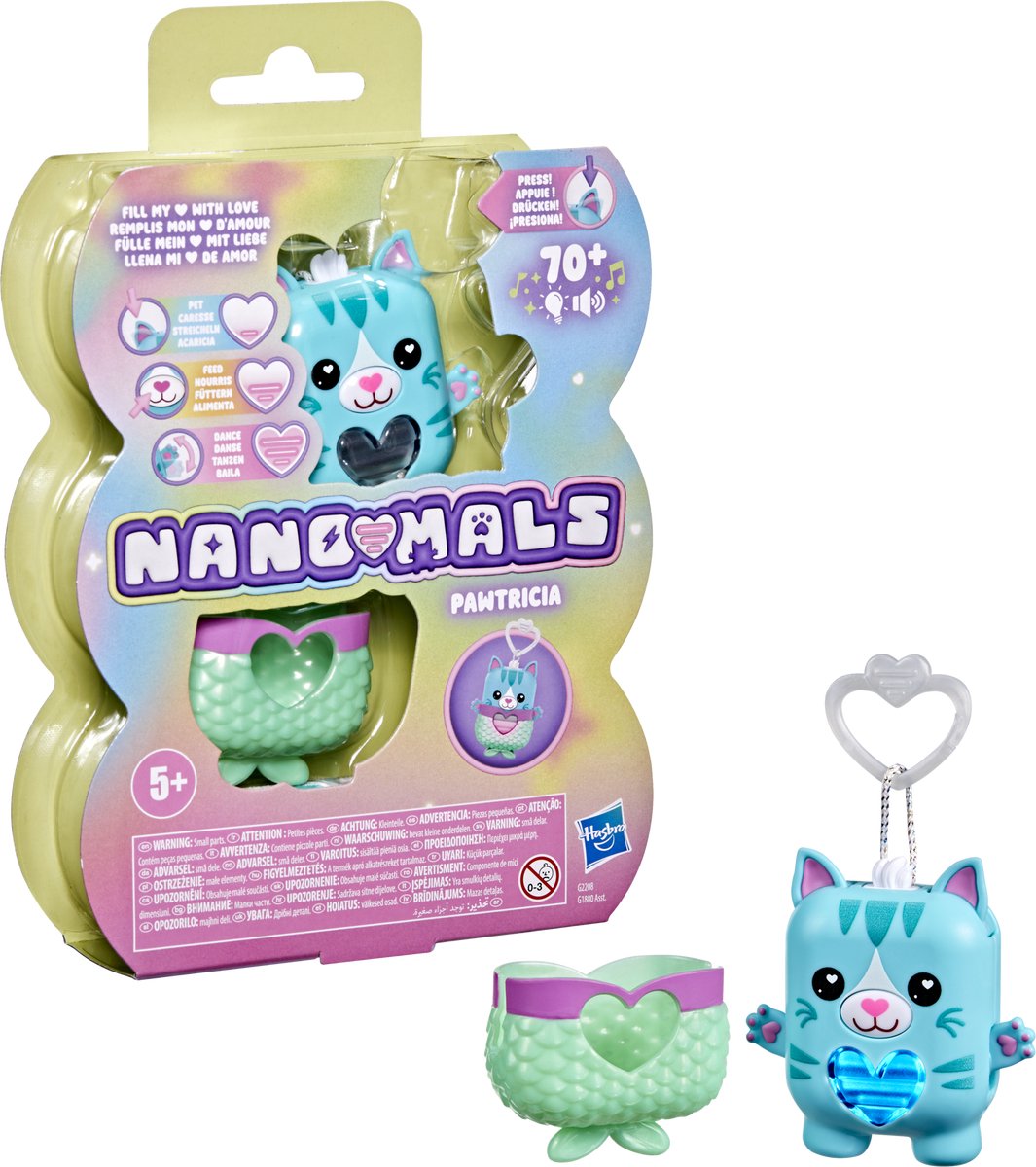 Nano-mals Pawtricia le chaton bleu - électronique - plus de 70 réponses - interactif