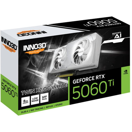 Inno3d n506t2-08d7x-193075w geforce rtx™ 5060 ti 8 Go double x2 oc blanc
