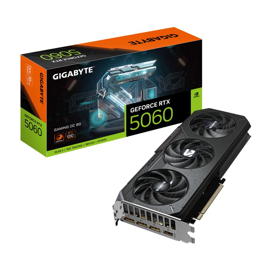 Gigabyte gv-n5060gaming oc-8gd geforce rtx 5060 gaming oc 8g, 8 go gddr7, 128 bits, pcie 5.0