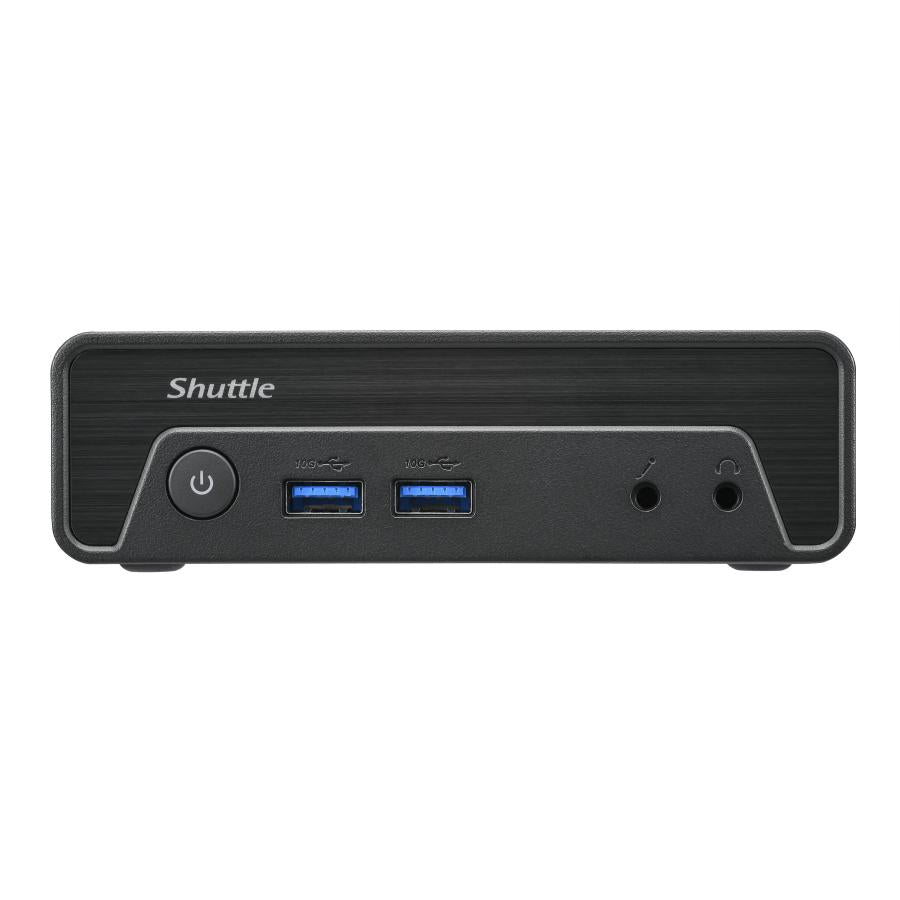 Shuttle ne10n nano pc, intel n 100 soc, ddr4, hdmi, dp, 6x usb, lan, sans ventilateur, 24/7, 65 w