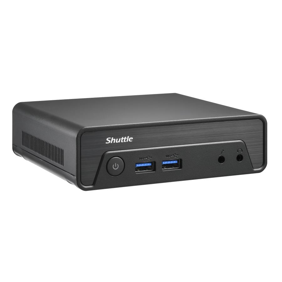Shuttle ne10n nano pc, intel n 100 soc, ddr4, hdmi, dp, 6x usb, lan, sans ventilateur, 24/7, 65 w