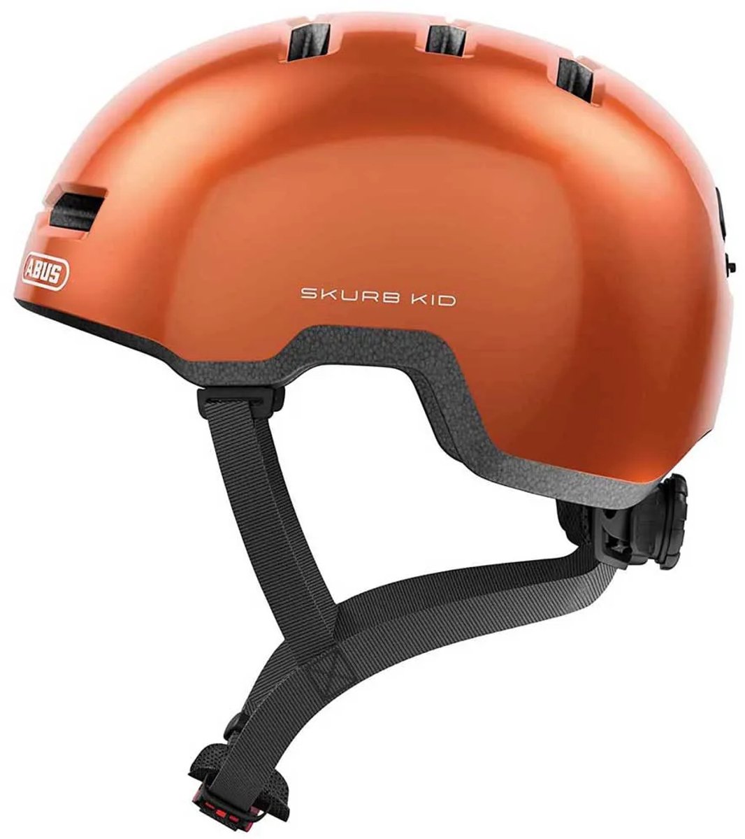 Abus skurb kid - casque de vélo - enfants poisson rouge orange m (50 - 55 cm)