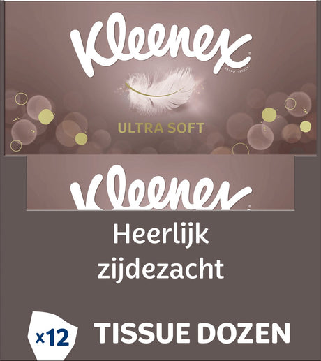 Mouchoirs Kleenex - ultra doux - boîte économique - 12 x 64 pièces = 768 mouchoirs