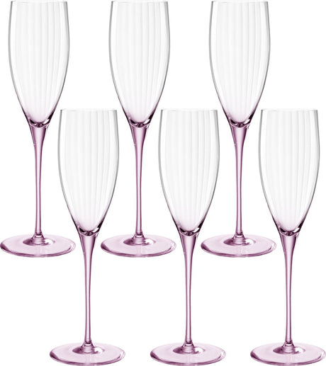 Verre à champagne Leonardo poesia 250 ml rosé - set 6