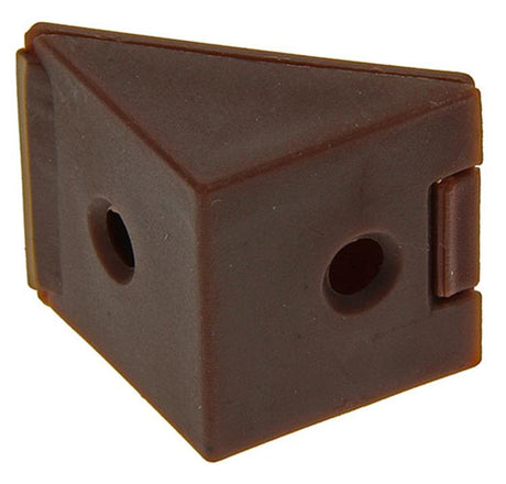 Mack 1013645 - 4 hoekverbinders smal bruin | 5 stuks