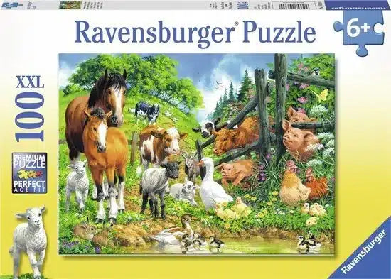 Ravensburger puzzle réunion d'animaux - puzzle - 100 pièces