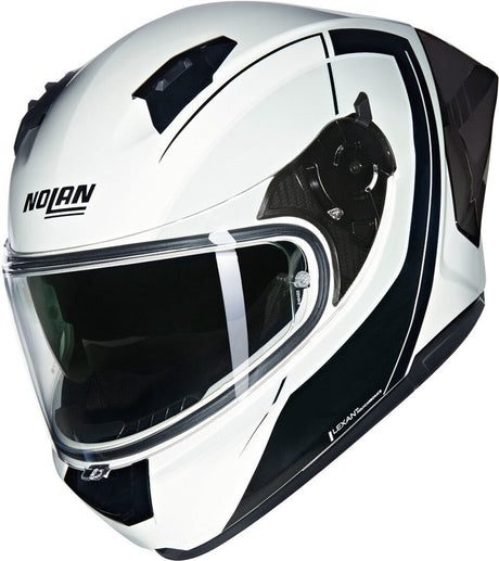 Casque intégral Nolan n60-6 sport mesmerico 341 blanc noir métal - taille l - casque