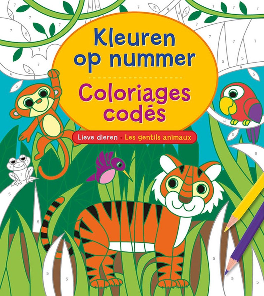 Deltas à colorier par numéro - animaux doux