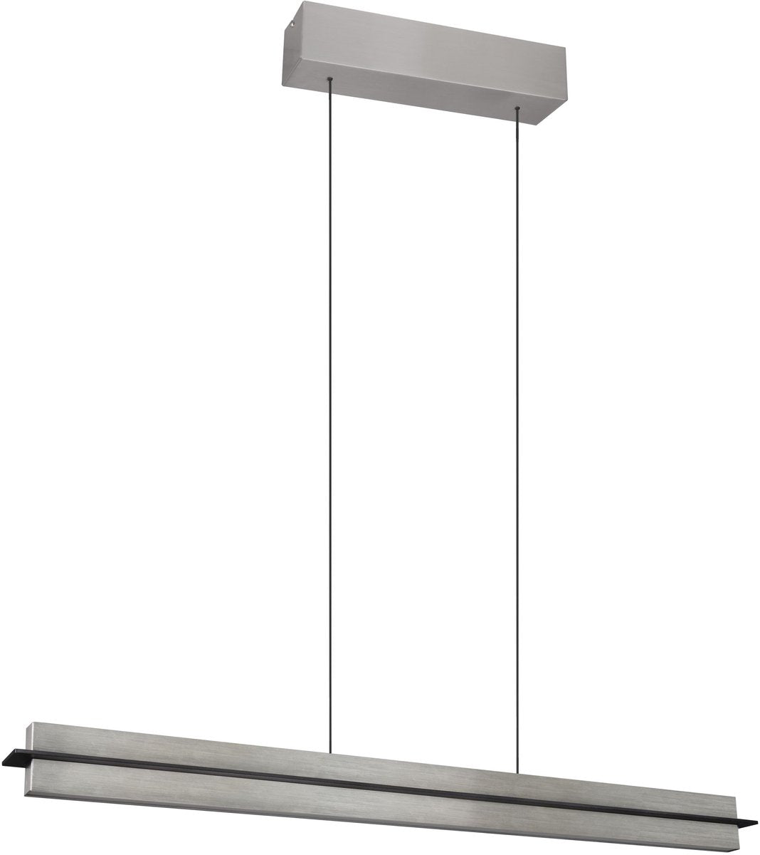 Trio emerson - lampe suspendue - nickel mat - incl. 1x SMD 22 W - variateur tactile à 4 niveaux - couleur de la lumière réglable en continu - fonction mémoire - hauteur réglable en continu