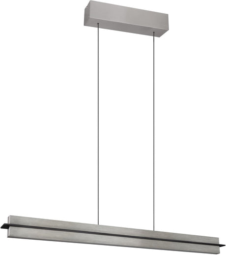 Trio emerson - lampe suspendue - nickel mat - incl. 1x SMD 22 W - variateur tactile à 4 niveaux - couleur de la lumière réglable en continu - fonction mémoire - hauteur réglable en continu